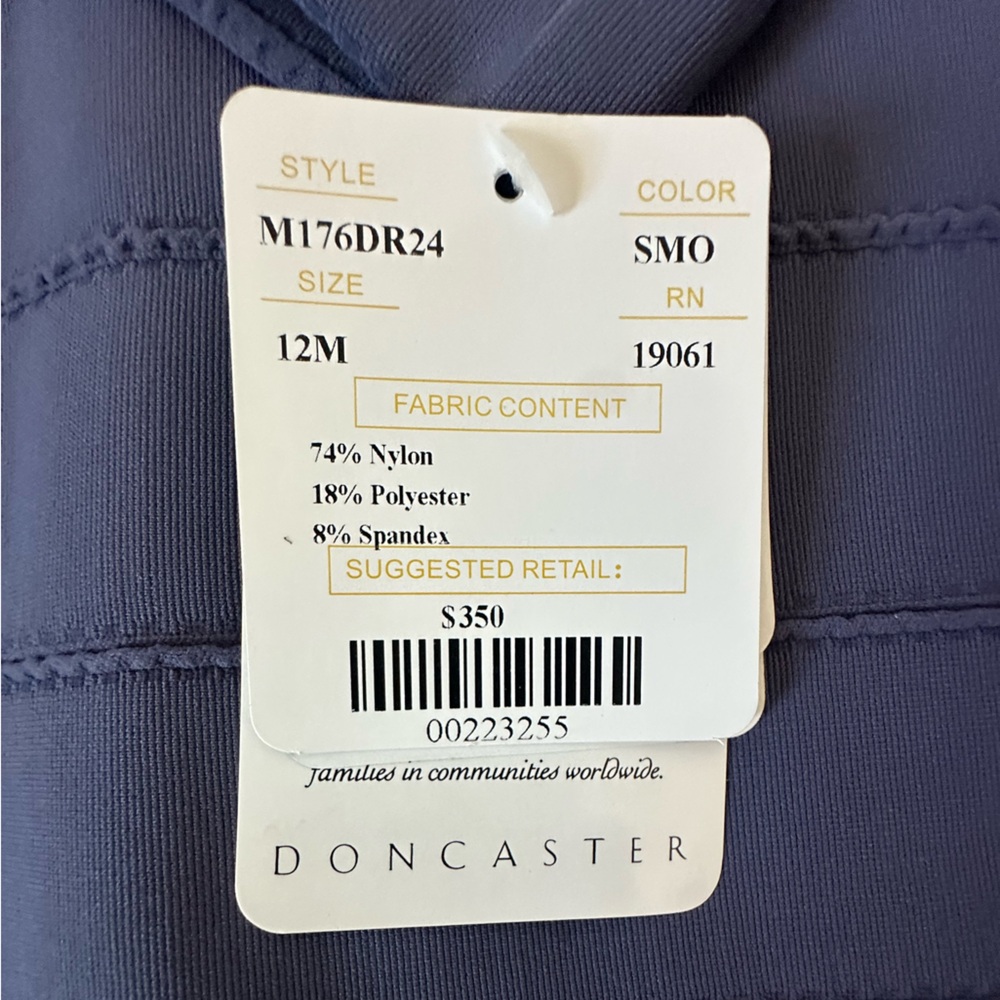 Doncaster Eggplant Striped Midi Dress - Picture 2 of 2